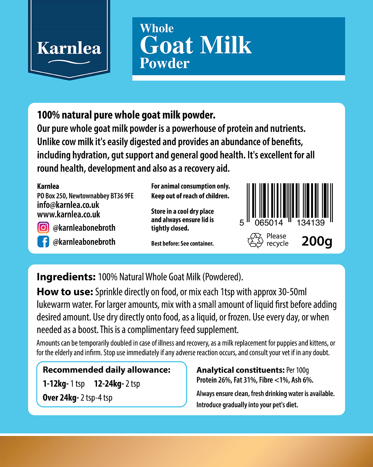 Goat Milk Plus Powder for Dogs & Cats - Image 8